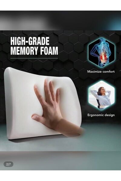 Lexaly Memory foam back cushion - for lower back support and sitting comfort