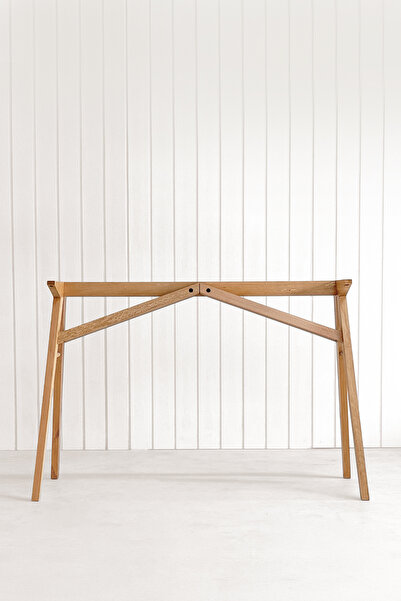 unboxdeco Akrobat Masif Kayın Ahşap Masa Şasesi, Ayak 98 x 44