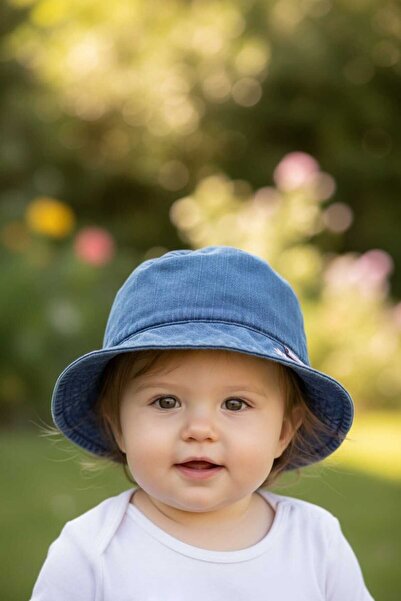 Aware Time Kitti 0-12 Ay Kız Bebek&çocuk Yazlık Kot Fötr Şapka