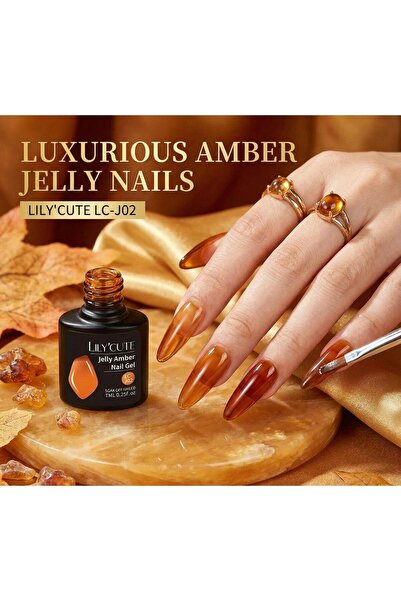 Born Pretty Lily Cute Amber Serisi Kalıcı oje LC-J02 (55725)