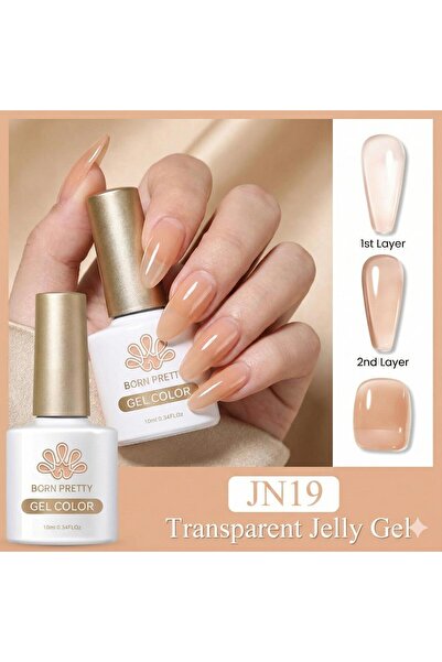 Born Pretty 10ml Jelly Nude Seri Kalıcı Oje JN19 (56347)