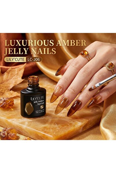 Born Pretty Lily Cute Amber Serisi Kalıcı oje LC-J06 (55725)