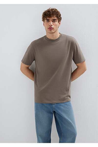 Mavi Brown Basic T-Shirt Loose Fit / Comfortable Loose Cut 066249-87875
