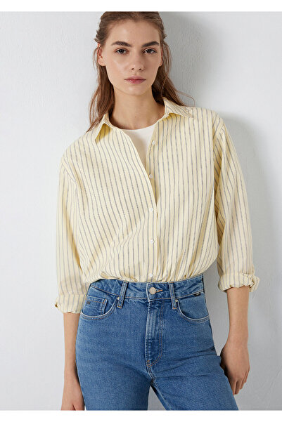 Mavi Striped Yellow Shirt Loose Fit / Relaxed Fit 1211502-91376