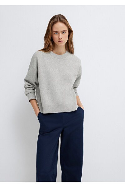Mavi Crew Neck Gray Sweater Loose Fit / Relaxed Fit 1710844-80196