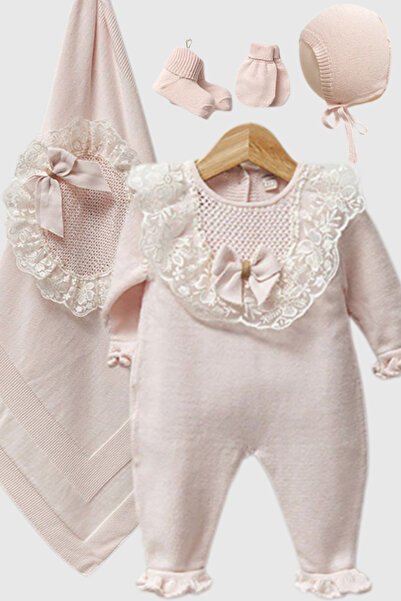 Naka Concept طقم خروج من المستشفى للفتيات الرضع من بلوسوم مكون من 5 قطع - طقم...