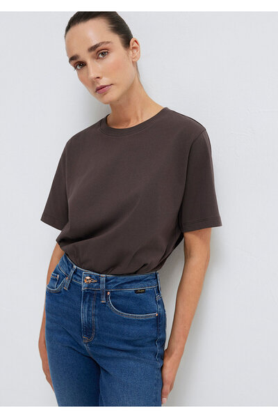 Mavi Brown Basic T-Shirt Regular Fit / Regular Cut 1600965-90707