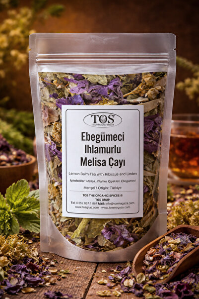 TOS The Organic Spices 40 جرام شاي بلسم الليمون - شاي الكركديه والليمون واللي...