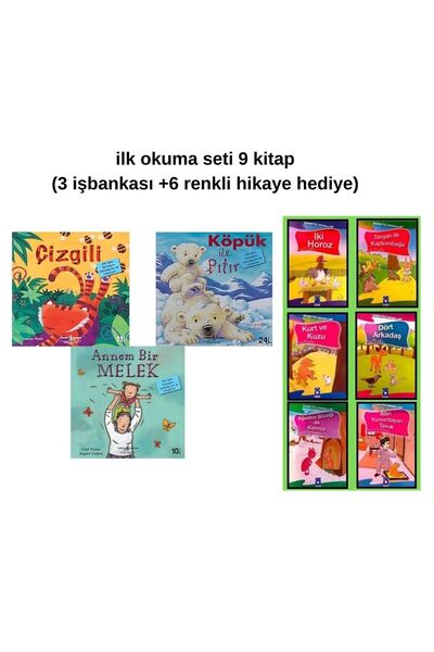 TÜRKİYE İŞ BANKASI KÜLTÜR YAYINLARI Köpük ile Pıtır - Çizgili - Annem Bir Mel...