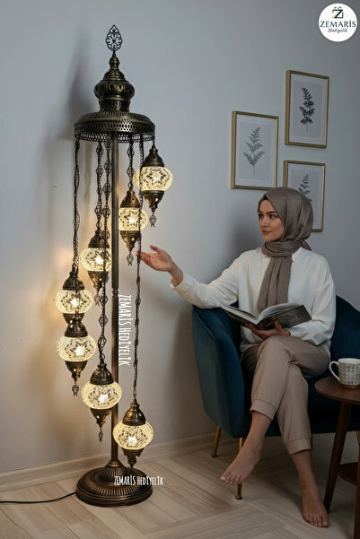 ARİS HEDİYELİK El Yapımı Otantik Mozaik Lambader 7 li