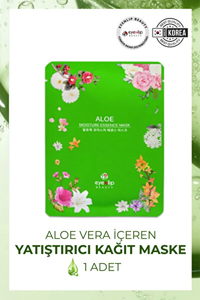 Eyenlip Beauty Aloe Vera Özlü Yatıştırıcı Ve Nemlendirici Kağıt Maske 10'lu P...