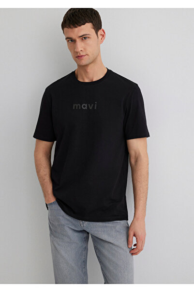 Mavi Logo Baskılı Siyah Tişört Regular Fit / Normal Kesim 0612732-900