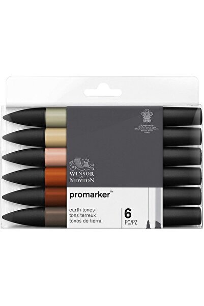 Winsor Newton Winsor & Newton Promarker 6'lı Earth Tones