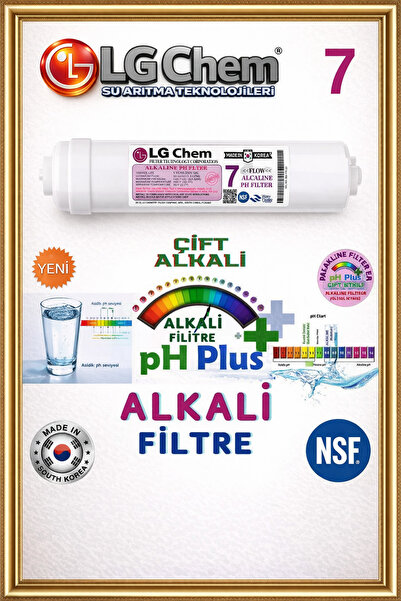 LG Chem 7 Nolu Inline Quick Alkali Ph Filitresi.tüm Su Arıtma Cihazları Için.