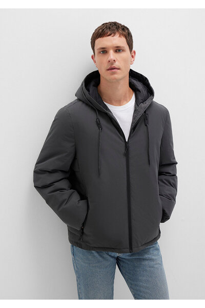 Mavi Hooded Anthracite Puffer Jacket 0110352 -86803