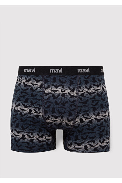 Mavi Baskılı Antrasit Boxer 0910455-32174