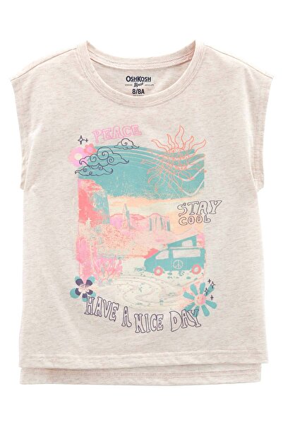 OshKosh تيشيرت بناتي بدون أكمام