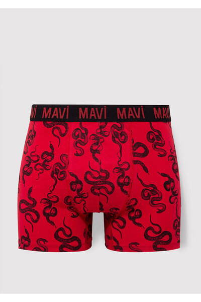 Mavi Rote Boxershorts mit Schlangenmuster 0911056 -82677