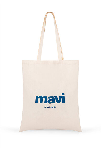 Mavi Logolu Çevre Dostu Geri Dönüştürülebilir Bez Çanta PO393918