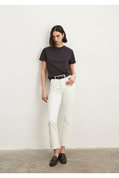 Mavi New York All Blue White Jean Trousers 101441-81364