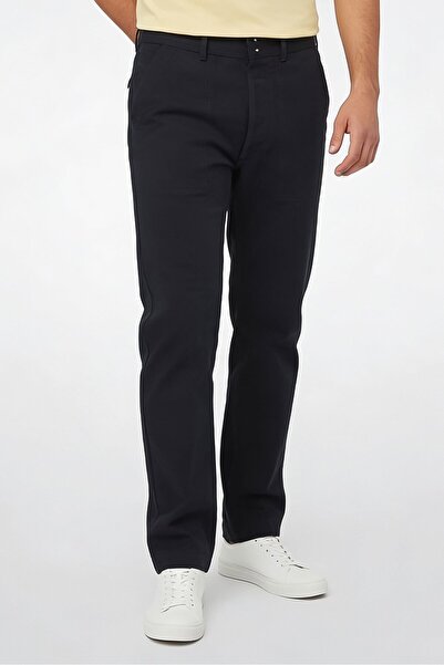 Tom Ford Men Regular Fit Solid Straight Pants, Black