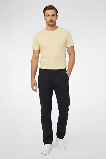 Tom Ford Men Regular Fit Solid Straight Pants, Black