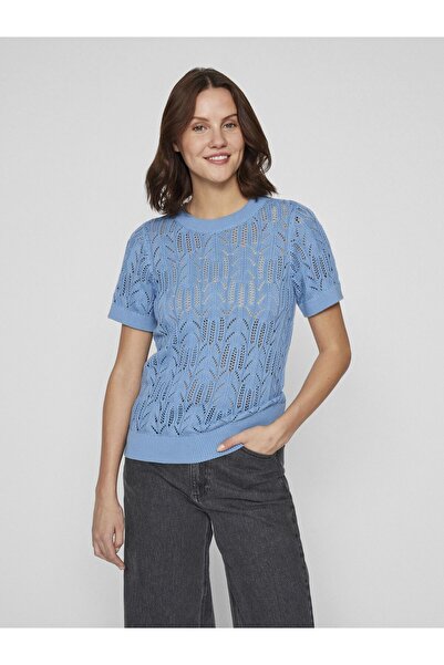 VILA Strickoberteil Kurzarm