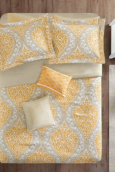 İQON Комплект жълт еластичен калъф за завивка - OTOMAN