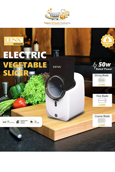 Generic قطاعة خضراوات كهربائية من دينكس، قطاعة سلطة، مبشرة فواكه إلكترونية، 3...