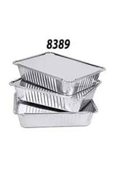 Generic ALUMINIUM CONTAINER WITH LID 8389-PACK OF 10 PCS
