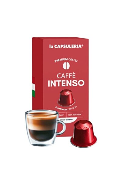 La Capsuleria Intenso Coffee, 10 capsule din aluminiu compatibile Nespresso, ...