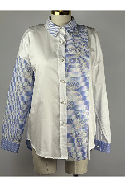 Ghisa Mavi Renk Tunik Gömlek