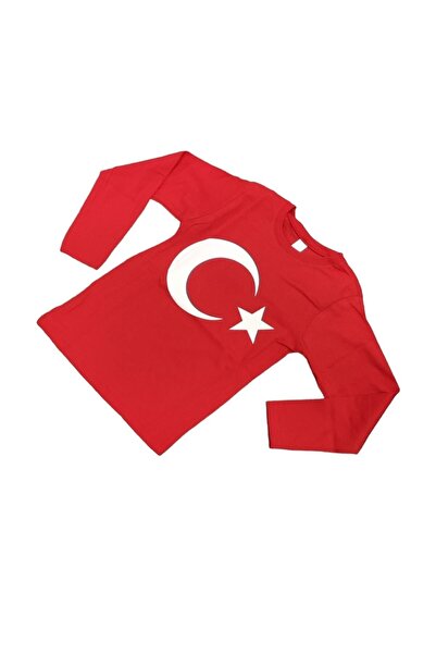 kelebek iç çamaşır Μακρυμάνικο μπλουζάκι με στάμπα μισοφέγγαρου με τουρκική σ...