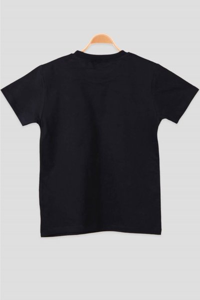 Bebibebek Unisex Çocuk Siyah Atatürk Baskılı T-Shirt