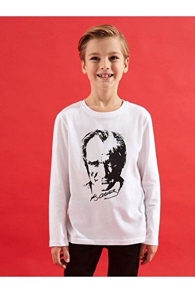 Lizsa Unisex majica dugih rukava Ataturk Štampano za uzrast 5-16 godina, 23. ...