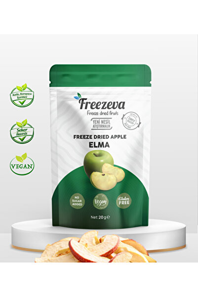 Freezeva Dondurularak Kurutulmuş Elma (Kırmızı) 20 gr - Freeze Dried Elma Kur...