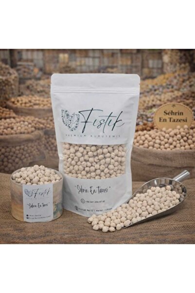 Premium Beyaz Nohut (Sakız) Leblebi Yumuşak Kuruyemiş Taze Lezzetli Çerez Net (500gram)