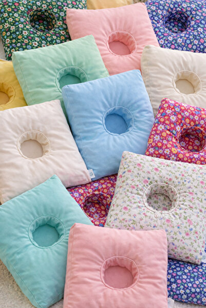 moonzy - minimalist & cozy Piercing Yastığı – Yıkanabilir Kılıflı – Kulak Del...