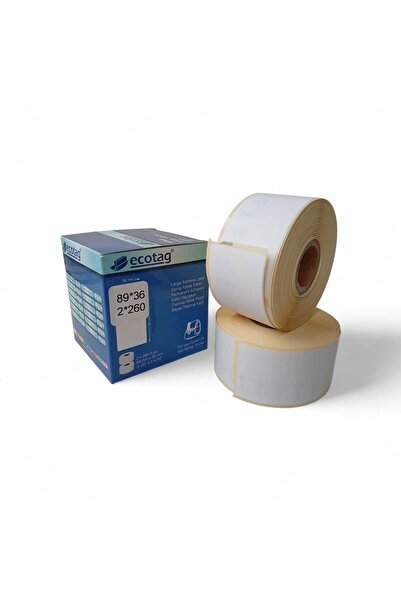 ECOTAG Dymo Muadili 89x36 mm Muadil Adres EcotagEtiketi Orta 520 Adet Lw-450