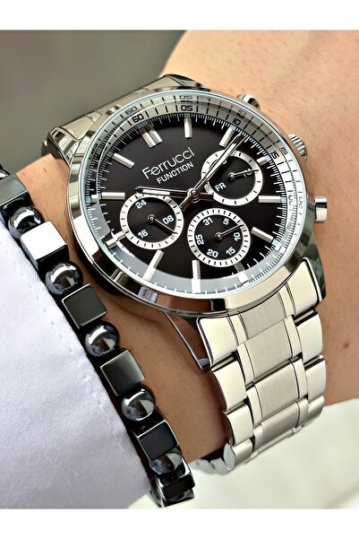 Ferrucci Function FCF.12654FM.02 Çelik Kordon Erkek Kol Saati