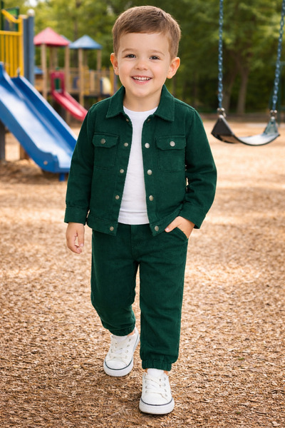 TORYUM TEKSTİL 3LÜ ÇOCUK TAKIMI 3 İPLİK PAMUKLU KUMAŞ SÜPER KALİTEDE