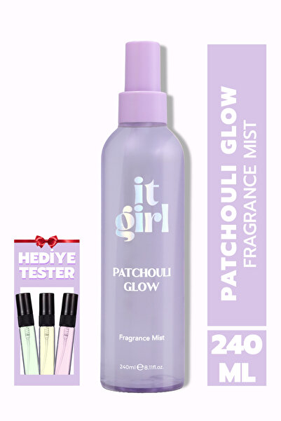 It Girl Patchouli Glow Body Mist Vücut Spreyi 240 ml – Paçuli ve Vanilya Kokusu