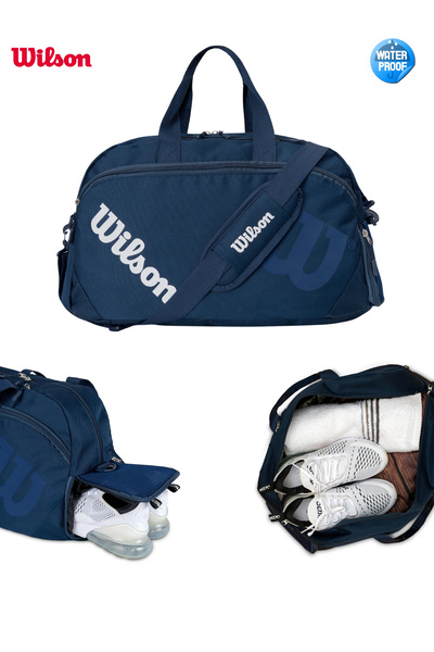 Wilson Licensed Unisex Waterproof Gym Fitness Sports and Travel Bag Hand Luggage