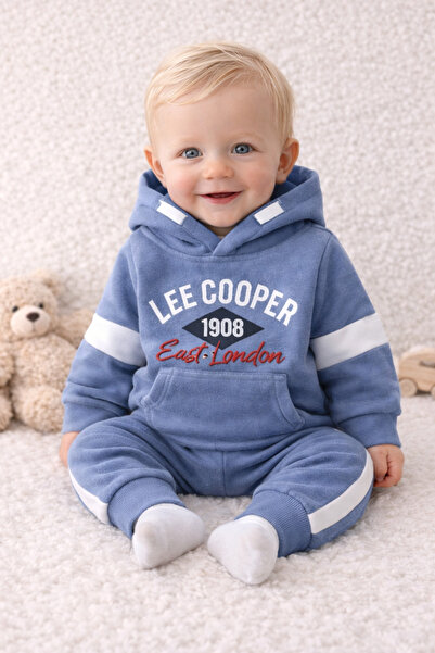 Lee Cooper Trening baieti Baby, colectia 2025, 100% poliester, marimea 6M, culoare Bleumarin
