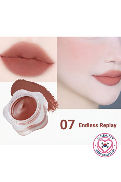 DEAR.MAY Pure Falling Mood Lip Pot - Çok Amaçlı Renkli Dudak ve Yanak Balmı 6...