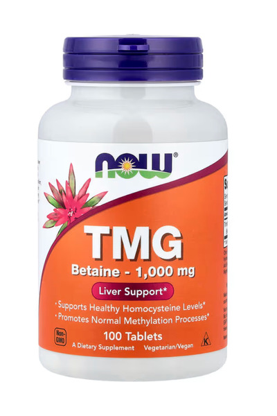 Now Foods Supplements, TMG Betaine (Trimethylglycine) 1,000 mg, Liver Support...