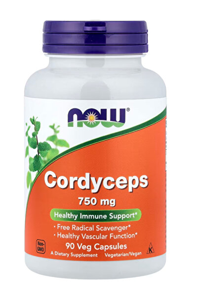 Now Foods Supplements, Cordyceps (Cordyceps sinensis)750 mg, Healthy Immune S...