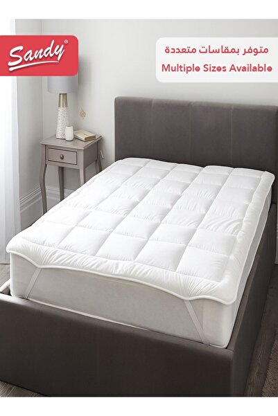 Sandy واقي مرتبة فندقي، غطاء من الألياف الدقيقة الناعمة، حشوة بديلة للريش - ا...