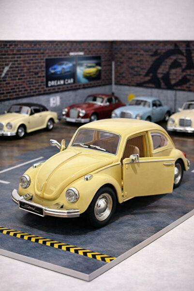 MODEL HEDİYELİK 1:24 Vosvos Sesli Işıklı Metal Araba