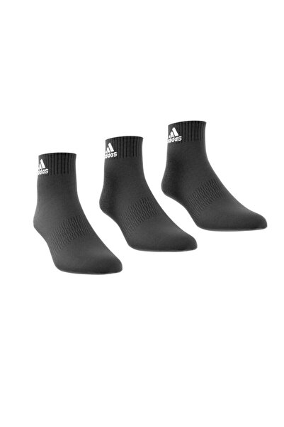 adidas جوارب مبطنة بطول الكاحل - 3 أزواج من الجوارب السوداء Ic1277